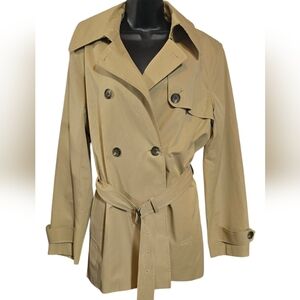 LRL Classic Tan Trench Coat Size L